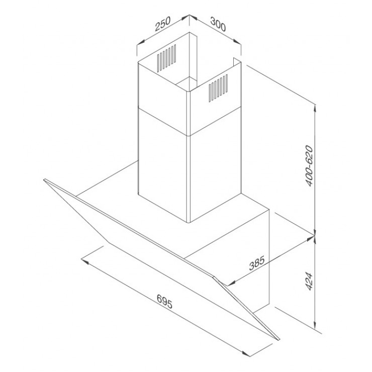 Máy Hút Khói Khử Mùi Malloca MC 7086HS Áp Tường Nghiêng