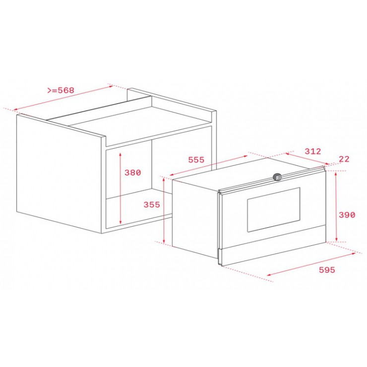 Lò Vi Sóng Teka ML 822 BIS L 40584300 Kết Hợp Nướng