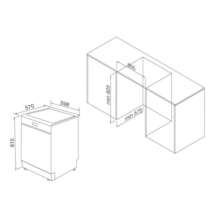 Máy Rửa Chén Malloca WQP12-J7309E E5 Âm Tủ