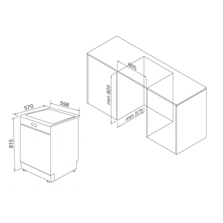 Máy Rửa Chén Malloca WQP12-J7309I Âm Tủ