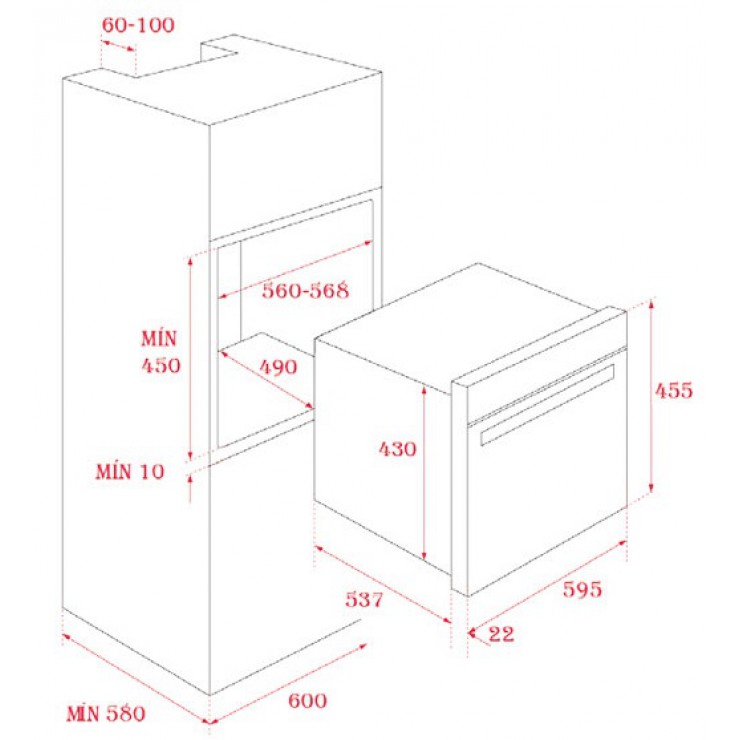 Lò Vi Sóng Hấp Kết Hợp Nướng Teka MLC 844 40584400 Lắp Âm