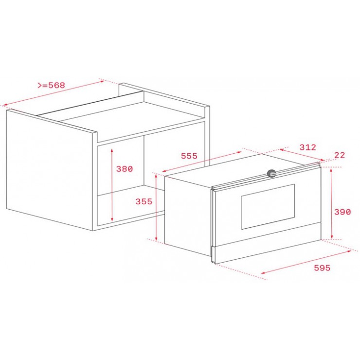 Lò Vi Sóng Teka MS 622 BIS L 40584100 Kết Hợp Nướng