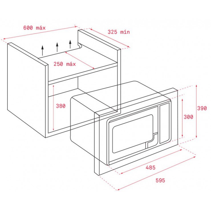 Lò Vi Sóng Teka MS 622 BIH 40584011 Kết Hợp Nướng