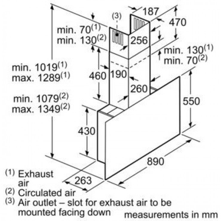 Máy Hút Mùi Bosch HMH.DWF97RV60B Gắn Tường