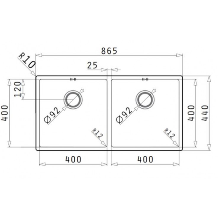 Chậu Rửa Pyramis HMH.101031401 ASTRIS (86,5X44) 2B