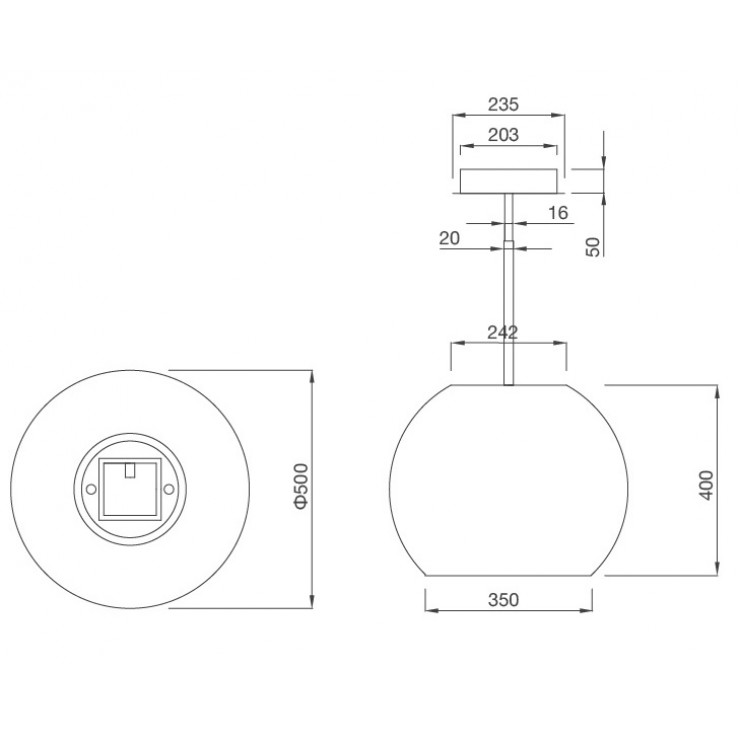 Máy Hút Khói Khử Mùi Malloca SPHERA WHITE-I001W Đảo