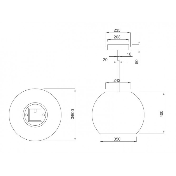 Máy Hút Khói Khử Mùi Malloca SPHERA CHROME-I001C Đảo