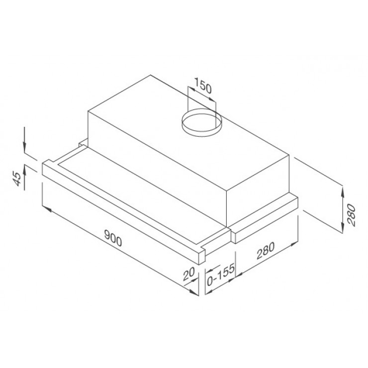 Máy Hút Khói Khử Mùi Malloca H204.9 Âm Tủ