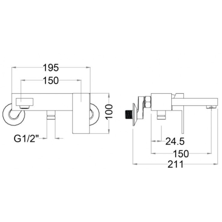 Vòi Sen Caesar S843C Nóng Lạnh 3 Chế Độ