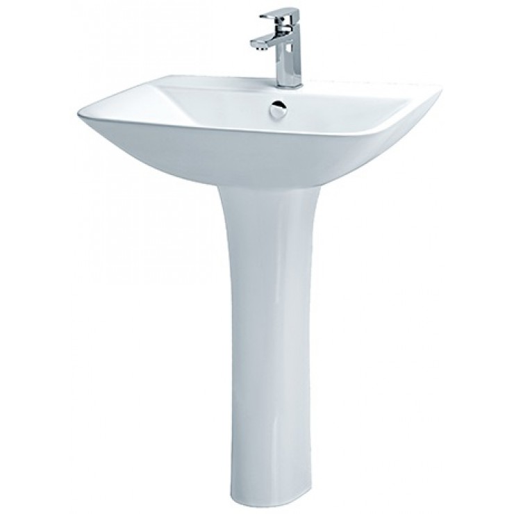 Chậu Rửa Lavabo Caesar Chân Dài L2365/P2445