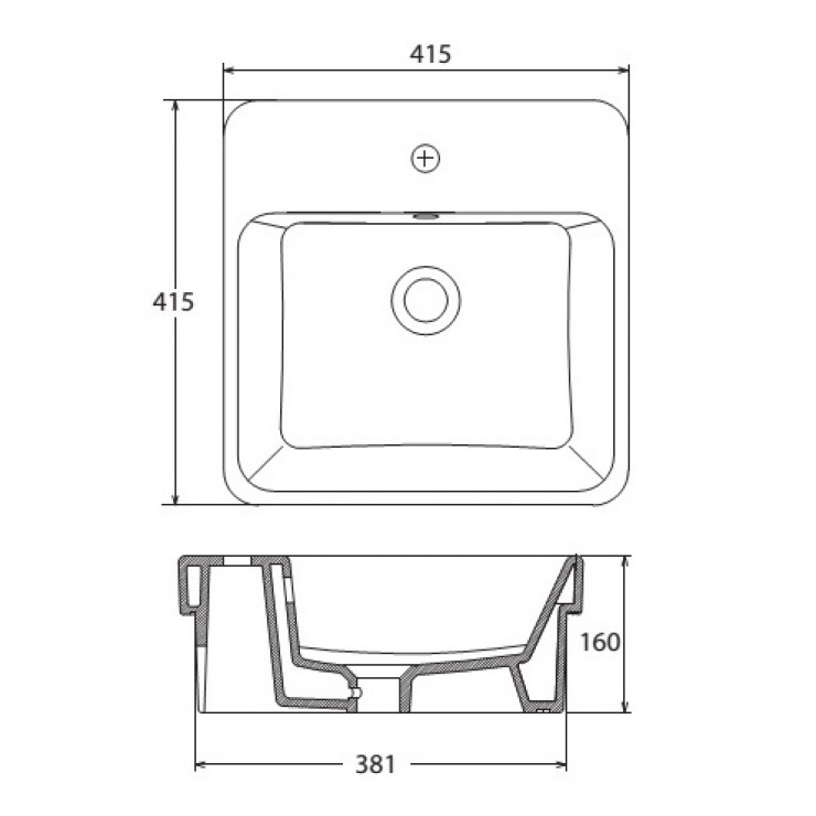 Chậu Rửa Lavabo Viglacera V24 Đặt Bàn