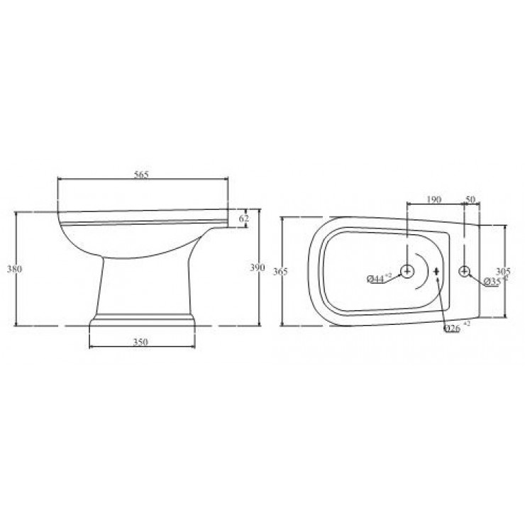 Bồn Tiểu Nữ Viglacera VB3 Đặt Sàn