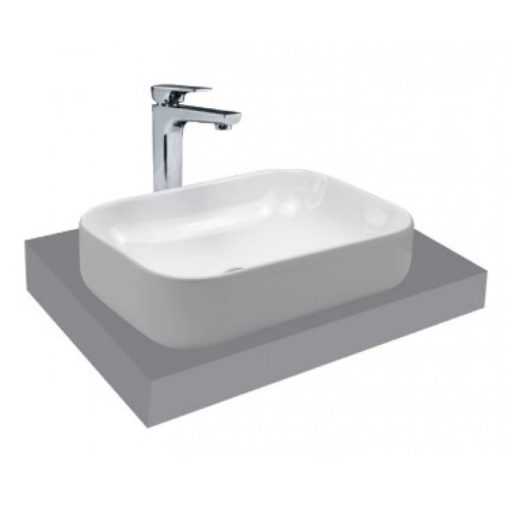 Chậu Rửa Mặt Lavabo Viglacera V25 Đặt Bàn Chữ Nhật