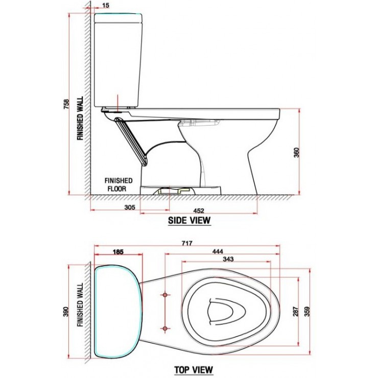 Bồn Cầu American Standard VF-2398S Dòng Winplus Nắp Rửa Cơ