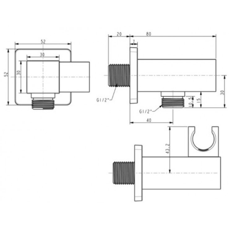 Gác Sen American Standard FFAS9143 EasySET Vuông