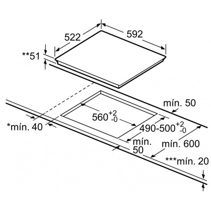 Bếp Từ Bosch PUC631BB2E 3 Vùng Nấu Từ Serie 4