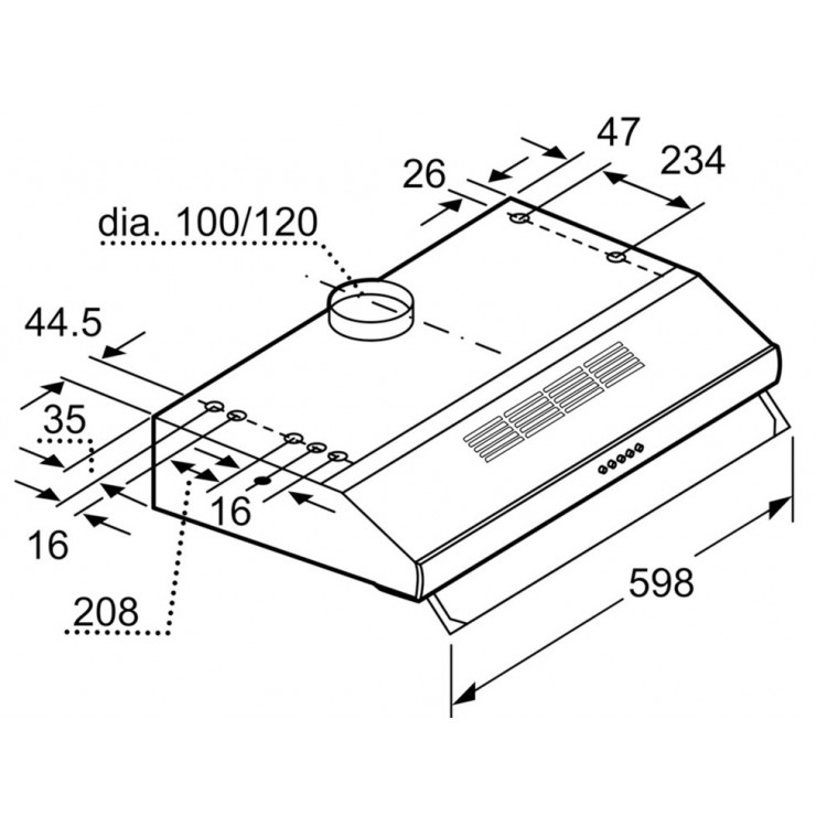 Máy Hút Mùi Bosch DHU635HB Âm Tủ