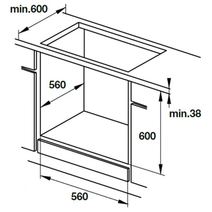 Lò Nướng Hafele 535.02.611 Lắp Âm 65 Lít