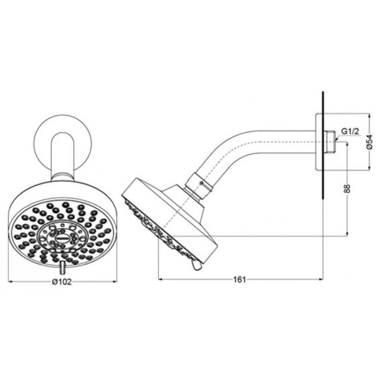 Bát sen gắn tường TOTO TBW01013B 2 Chế Độ