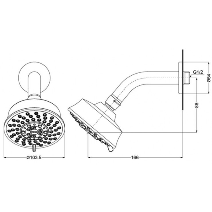 Bát sen gắn tường TOTO TBW03001B 2 Chế Độ