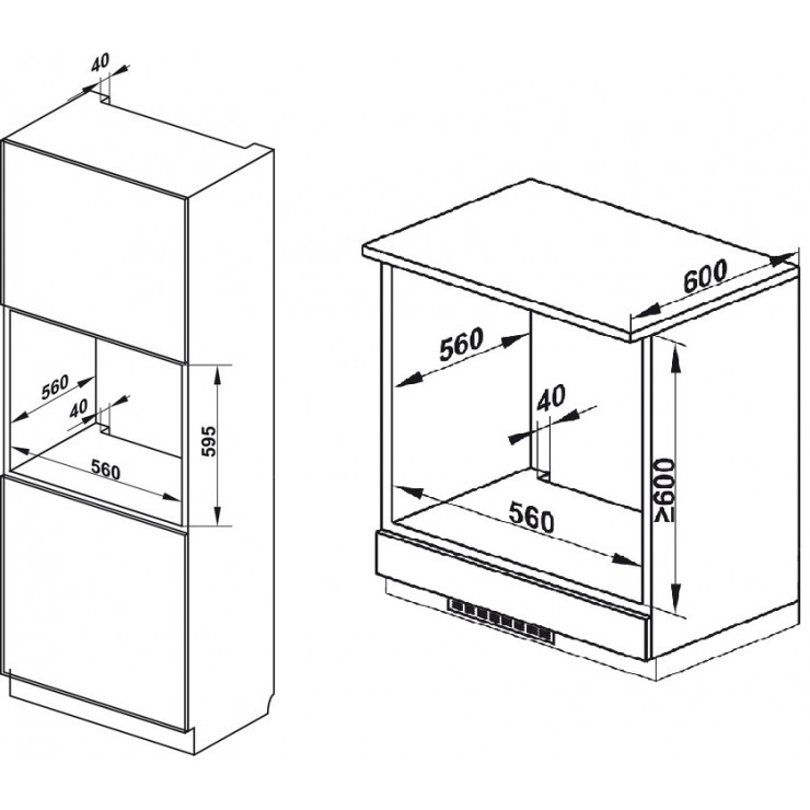 Lò Nướng Hafele HO-K60C 535.62.591 Lắp Âm