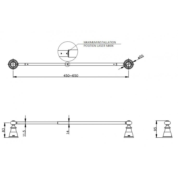 Thanh Vắt Khăn Moen ACC2103