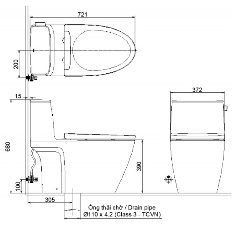 Bồn Cầu Thông Minh INAX AC-912/CW-KA22AVN Xả Gạt