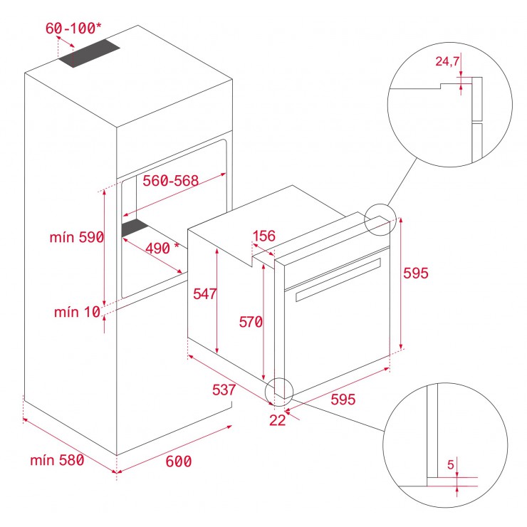 Lò Nướng Teka HSB 610 41560110 Lắp Âm Đa Năng