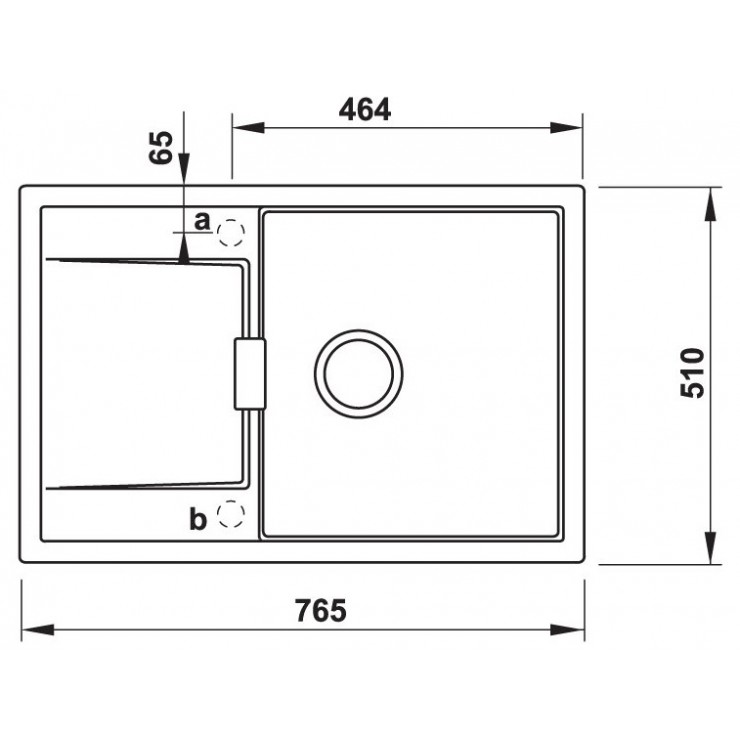 Chậu Bếp Hafele HS20-GKD1S60 570.30.130 Một Hộc Inox 304 Màu Đen