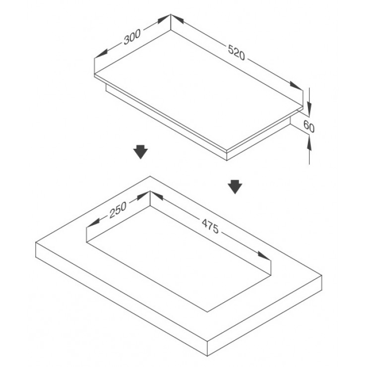 Bếp Điện Từ Malloca MDH-02I Mặt Kính 2 Bếp Domino