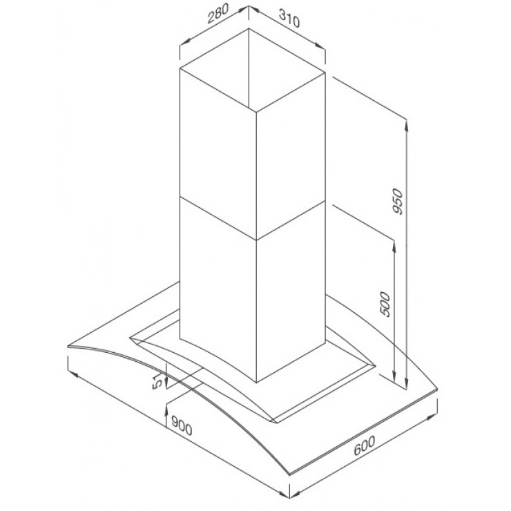 Máy Hút Khói Khử Mùi Malloca MC 9081 ISLAND NEW Đảo