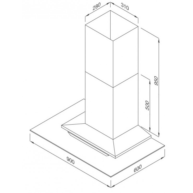 Máy Hút Khói Khử Mùi Malloca MC 9066 ISLAND NEW Đảo