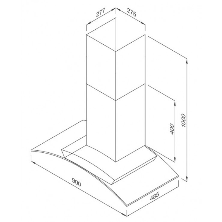 Máy Hút Khói Khử Mùi Malloca MC 9078-900 Áp Tường