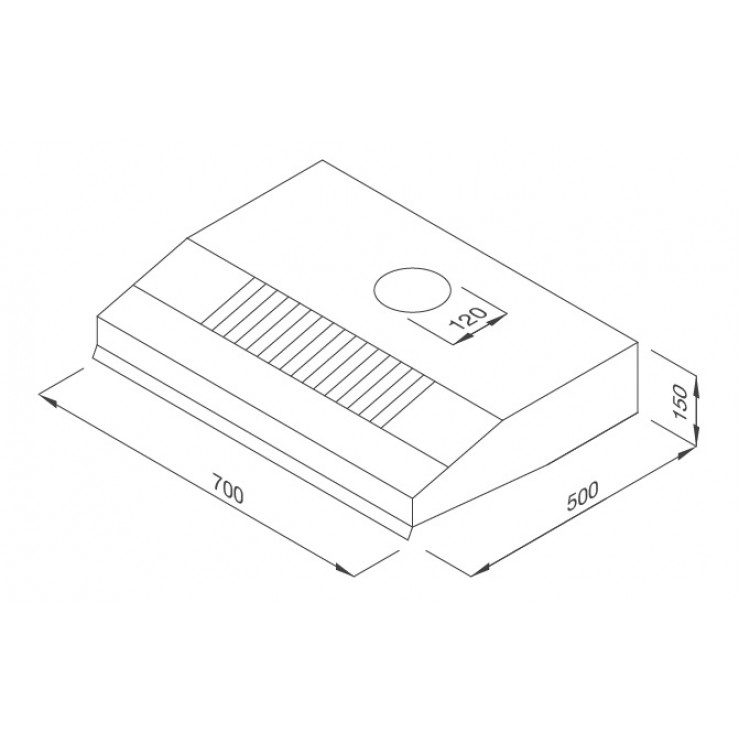 Máy Hút Khói Khử Mùi Malloca CLASSIC H392.7B Âm Tủ