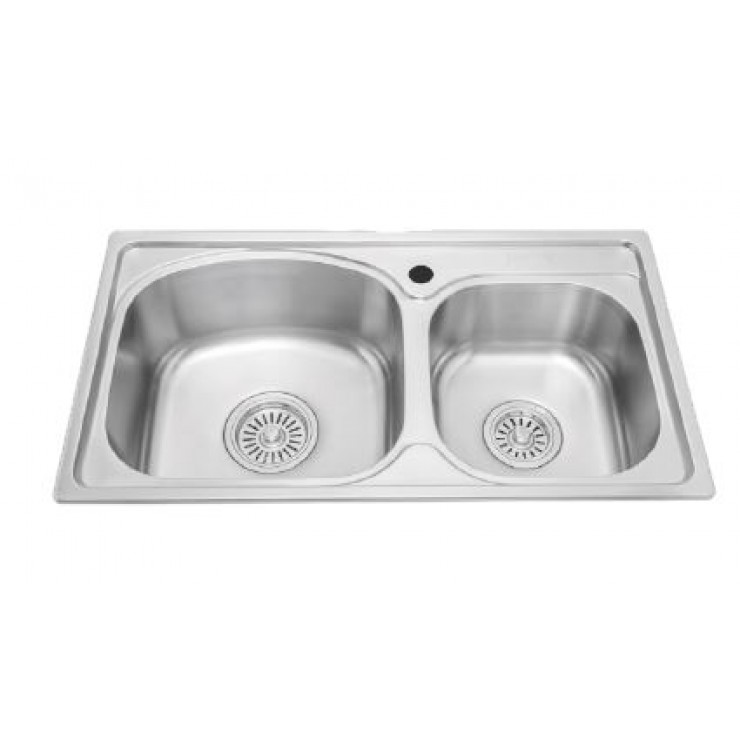 Bồn Rửa Chén Malloca MS 1011P Inox 304 Hai Hộc