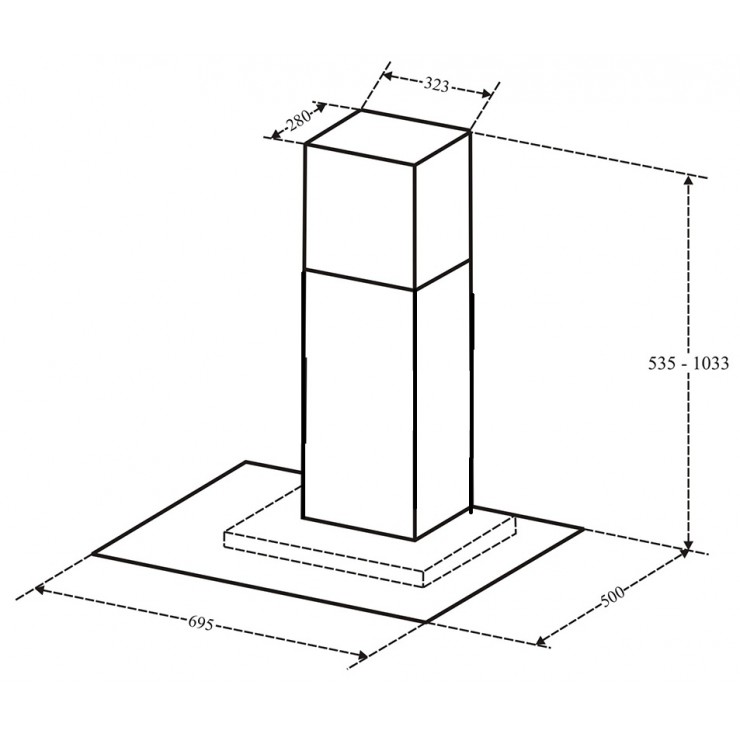 Máy Hút Khói Khử Mùi Eurosun EH-70AF87 Gắn Tường