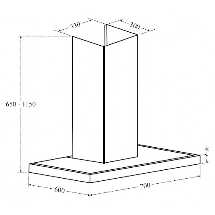 Máy Hút Khói Khử Mùi Eurosun EH-70AF88 Gắn Tường