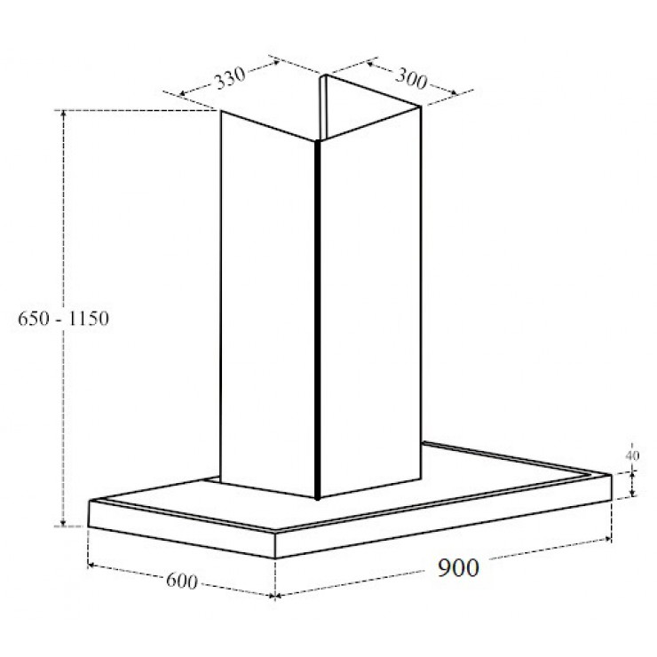 Máy Hút Khói Khử Mùi Eurosun EH-90AF88 Gắn Tường