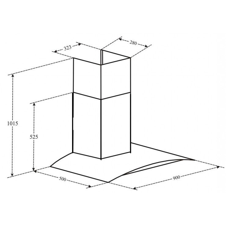 Máy Hút Khói Khử Mùi Eurosun EH-90K15E Gắn Tường