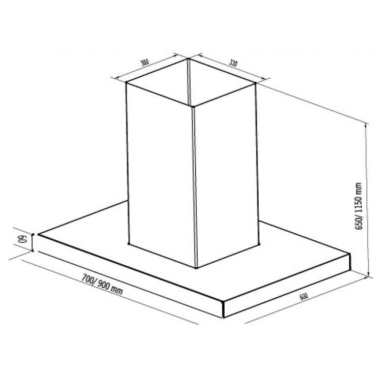 Máy Hút Khói Khử Mùi Eurosun EH-70AF75 Gắn Tường