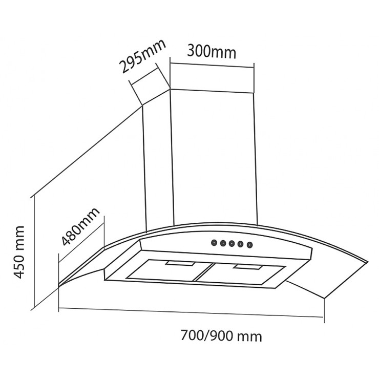 Máy Hút Khói Khử Mùi Eurosun EH-90K10 Gắn Tường