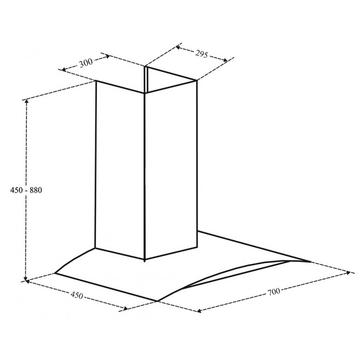 Máy Hút Khói Khử Mùi Eurosun EH-70K06S Gắn Tường