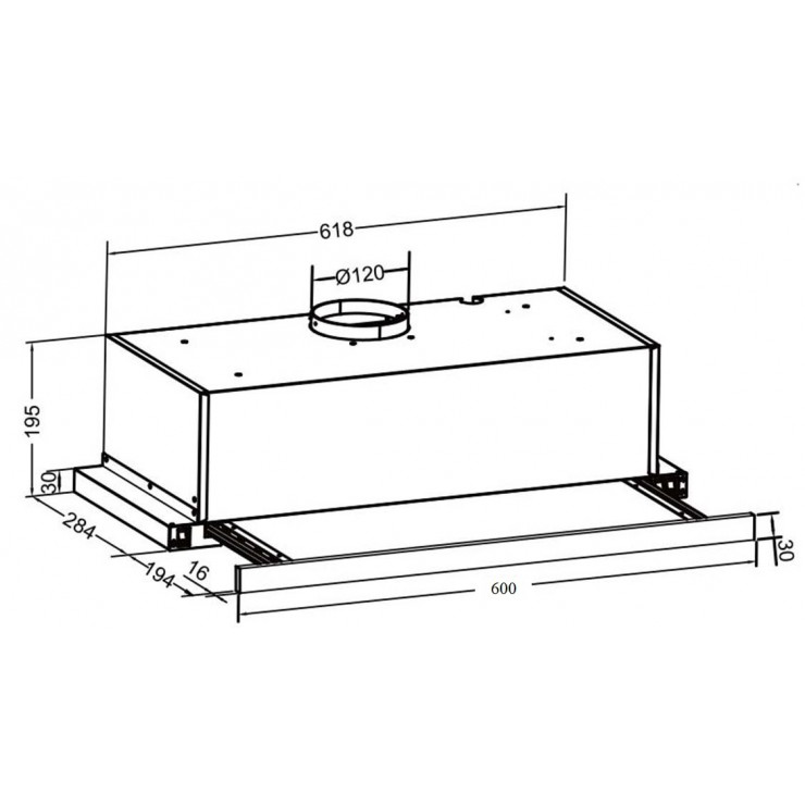 Máy Hút Khói Khử Mùi Eurosun EH-60AF85B Âm Tủ