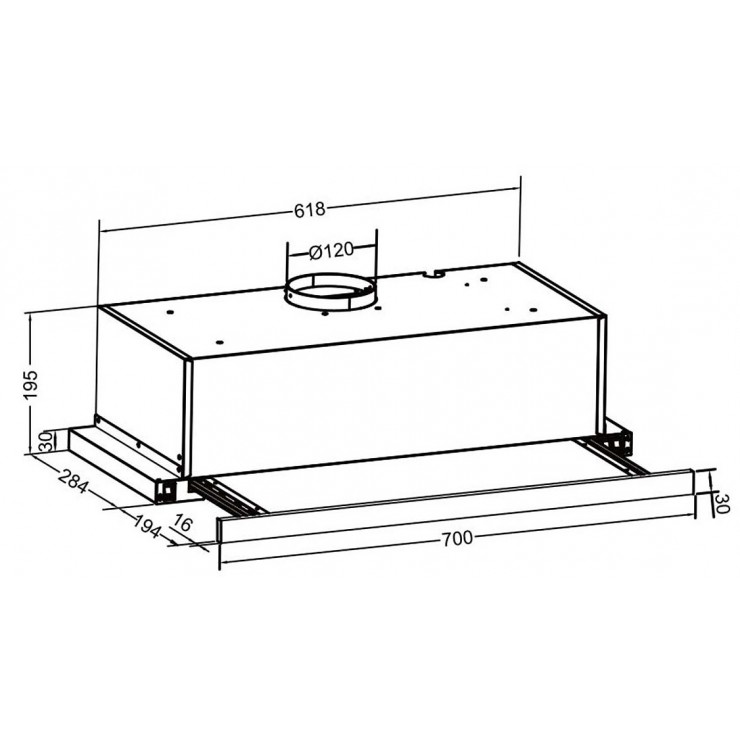 Máy Hút Khói Khử Mùi Eurosun EH-70AF85S Âm Tủ