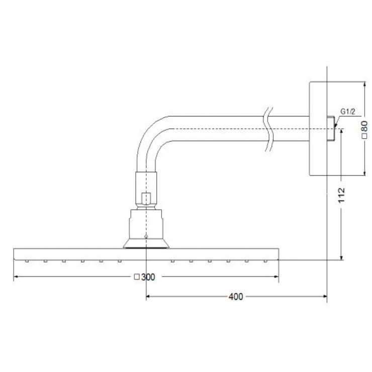 Bát sen gắn tường TOTO DBX114CAMR Vuông 300mm