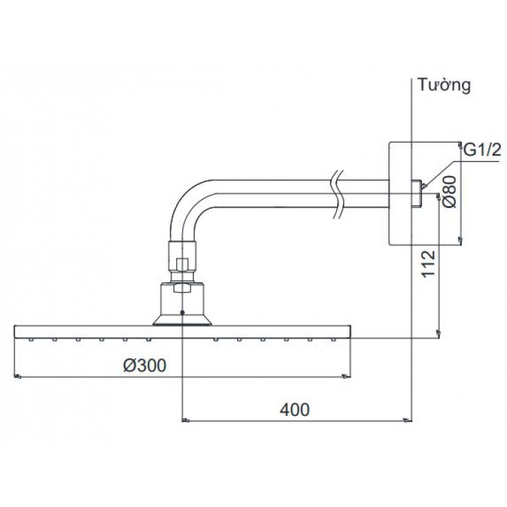 Bát sen gắn tường TOTO DBX113CA Tròn  300mm