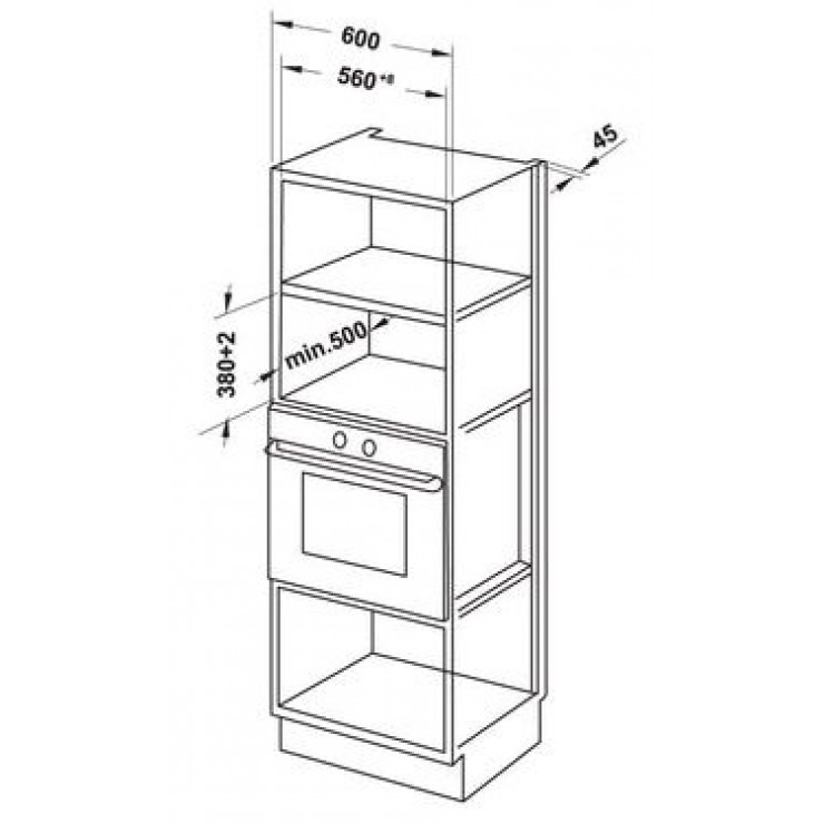 Lò Nướng Kết Hợp Vi Sóng Hafele HMO-6T28A 538.31.390 Lắp Âm 28L