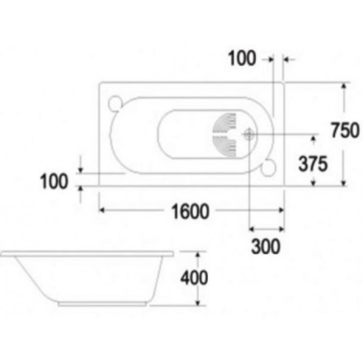 Bồn Tắm Xây American Standard 8160-WT Saturn 1.6 Mét