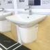 Chậu rửa mặt lavabo Inax AL-289V/L-288VC treo tường chân ngắn