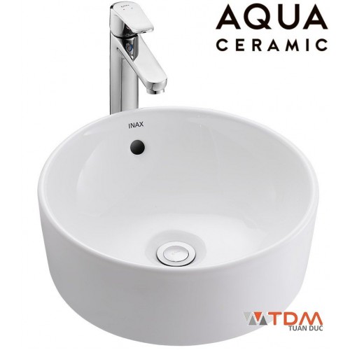 Chậu Rửa Lavabo Inax AL-295V (AL295V) Đặt Bàn Tròn Aqua Ceramic, 1.420.000 đ